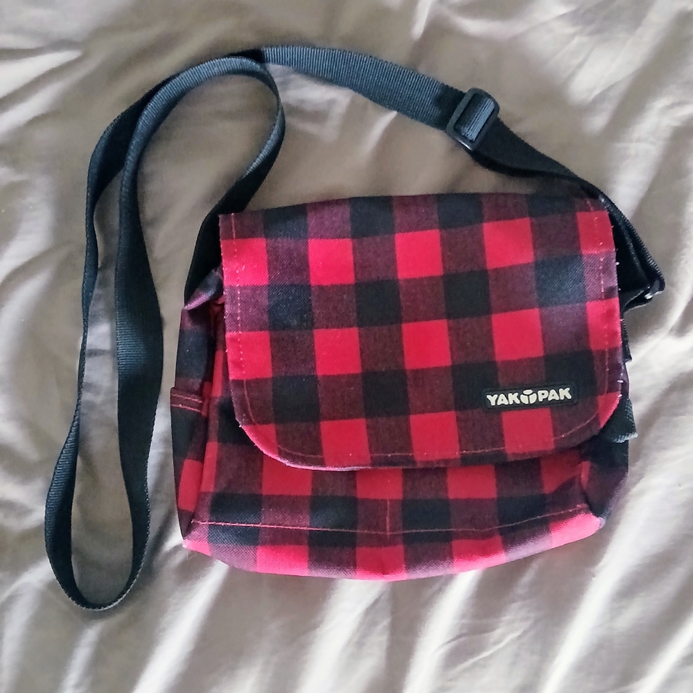 Vintage plaid Yak Pak purse